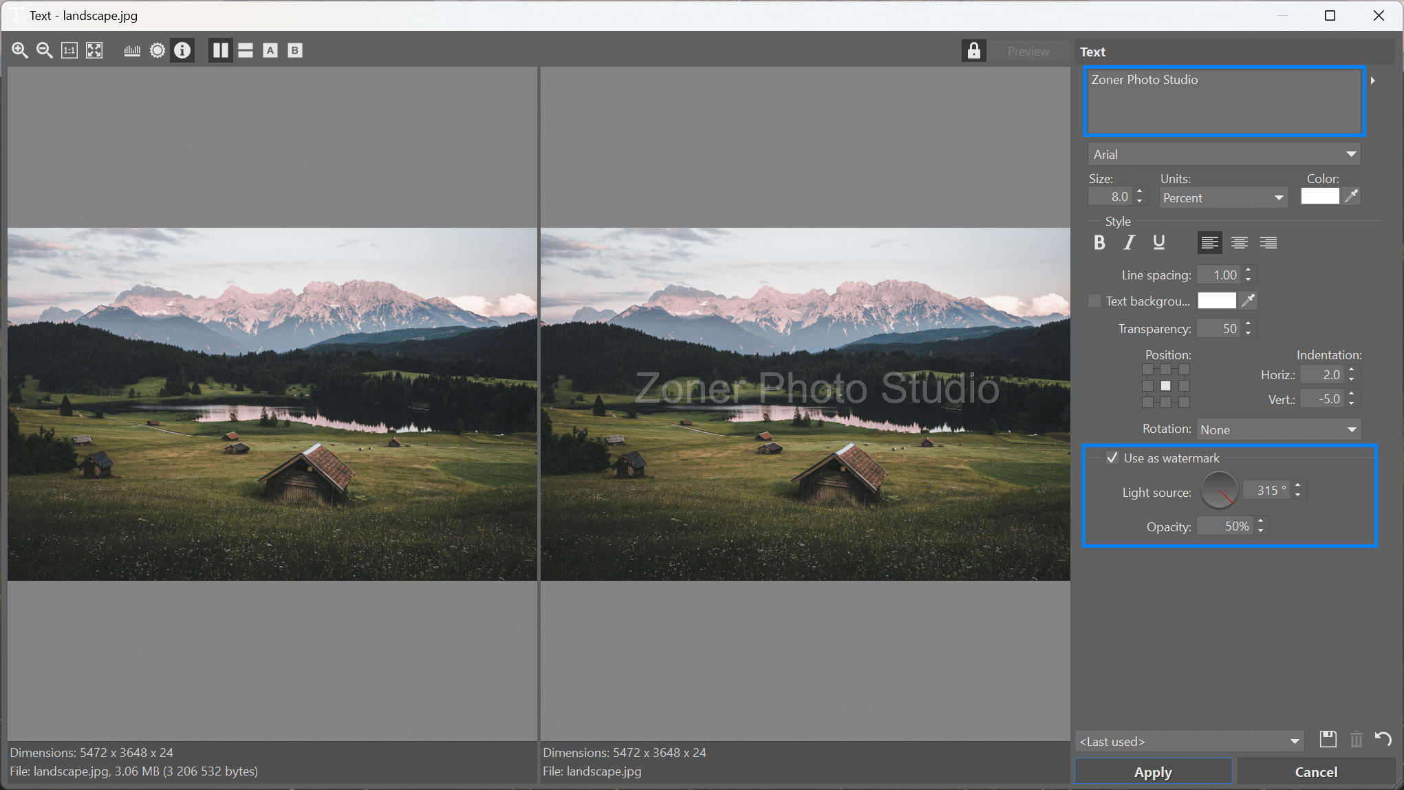 Watermarking Your Photographs