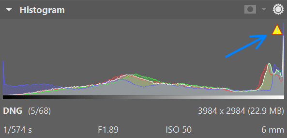 How to Use the Histogram, burnt out