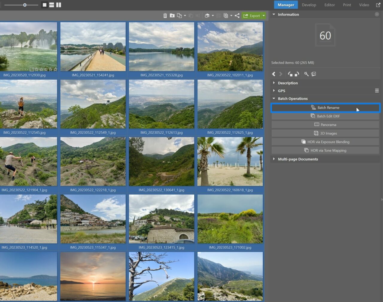 Organize Your Pictures using Batch Rename 