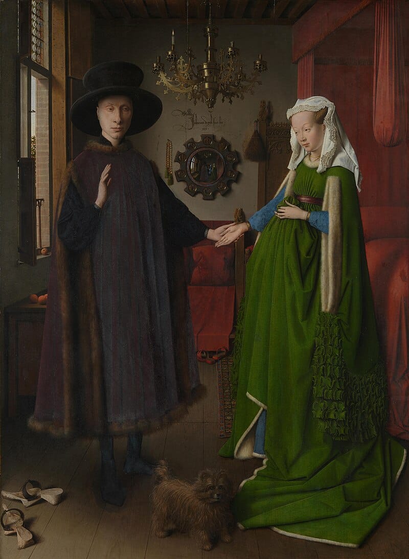 Colors in Photography, green, The Arnolfini Marriage by Jan Van Eyck (1434)