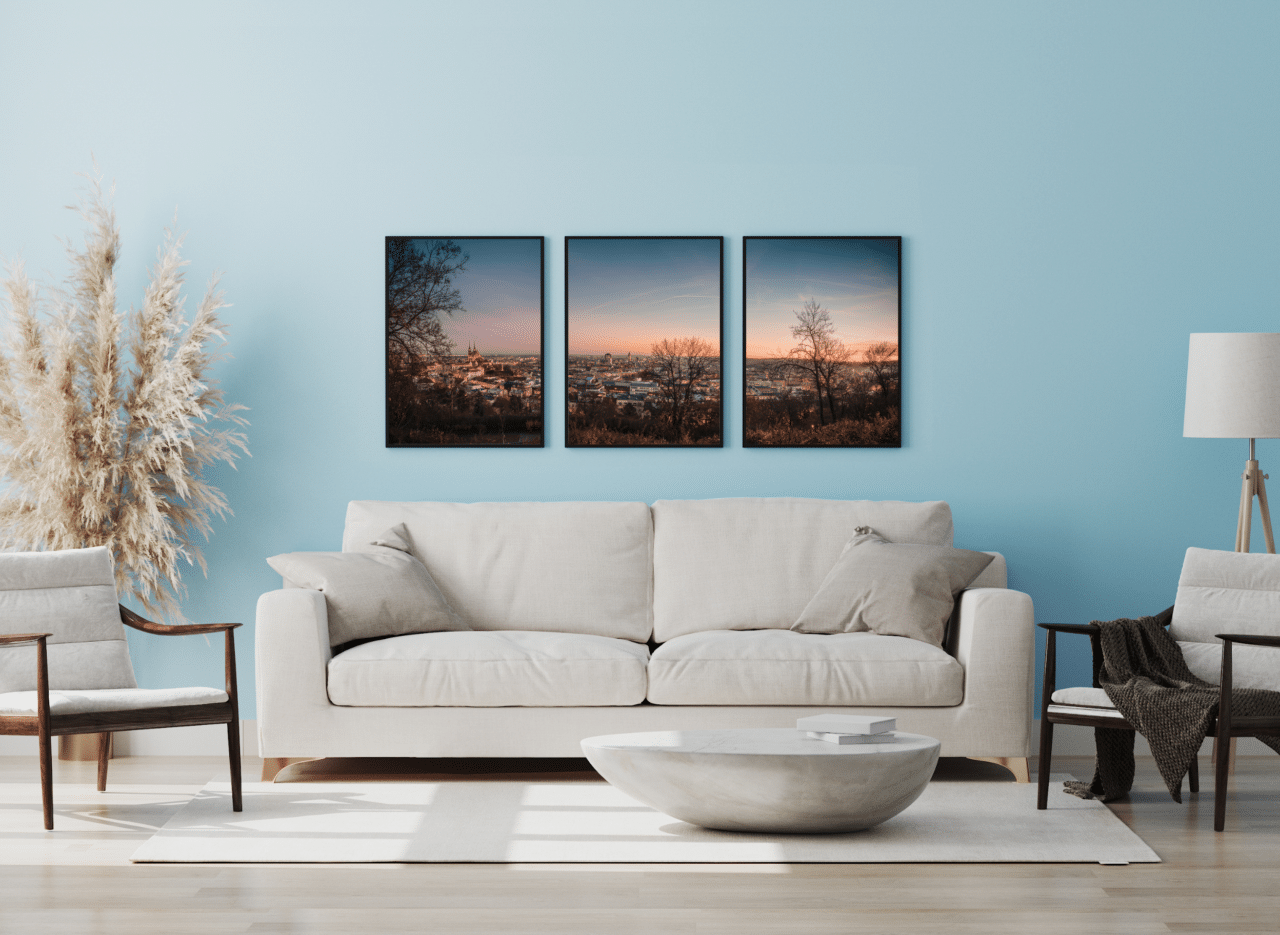 Triptych, example mockup