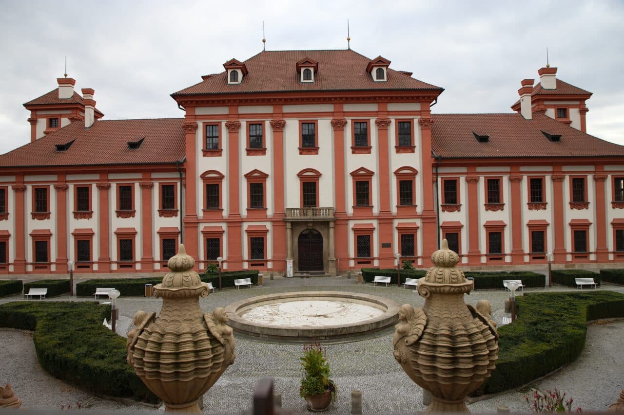 RAW image of the Troja Château, as captured by the camera sensor (shot in RAW format). 
