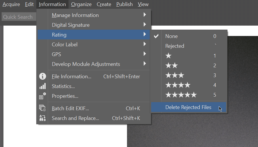 The Zoner Studio Spring 2024 Update, delete rejected photos