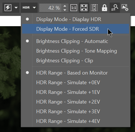 how to edit hdr, forced sdr