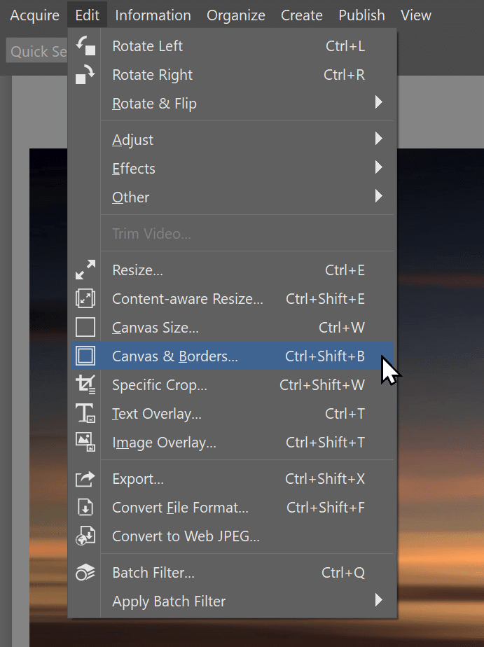 Frame to Your Photos, canvas borders