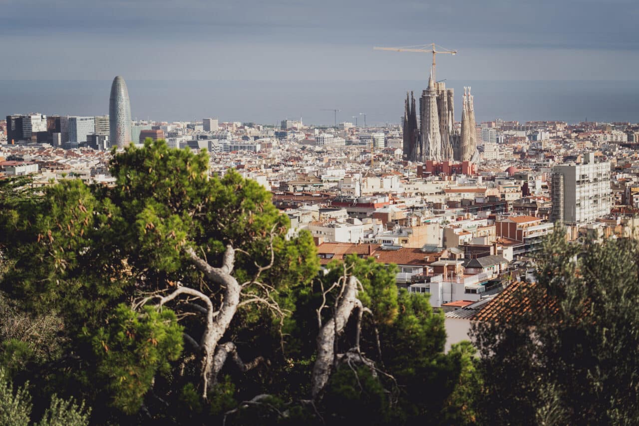 Photography in Spain, Barcelona: View from Park Güell. 