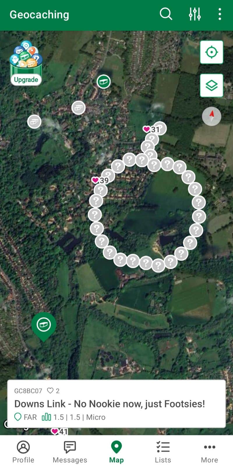 Geocaching, choosing caches