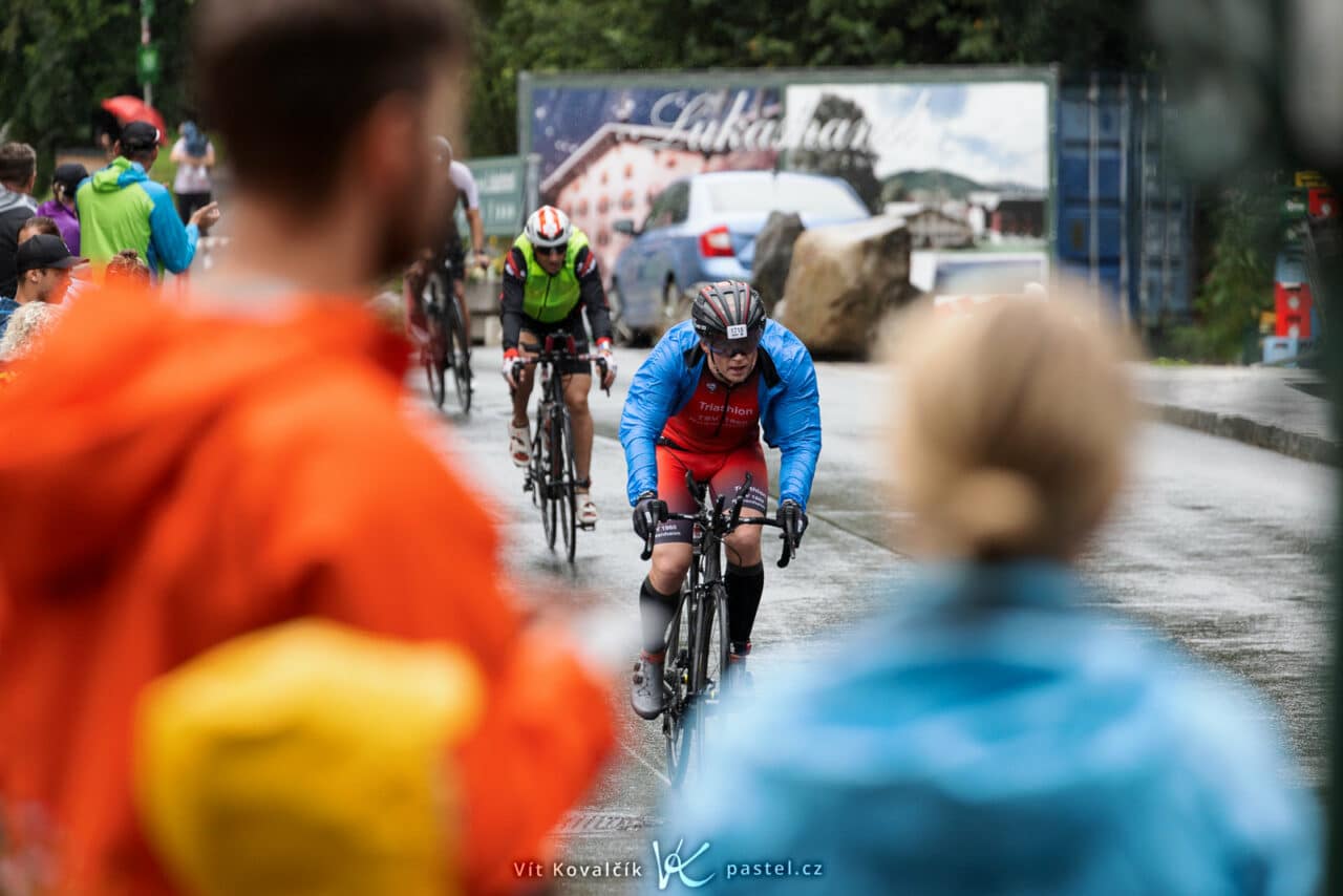 Photograph Bike Races, foreground spectators