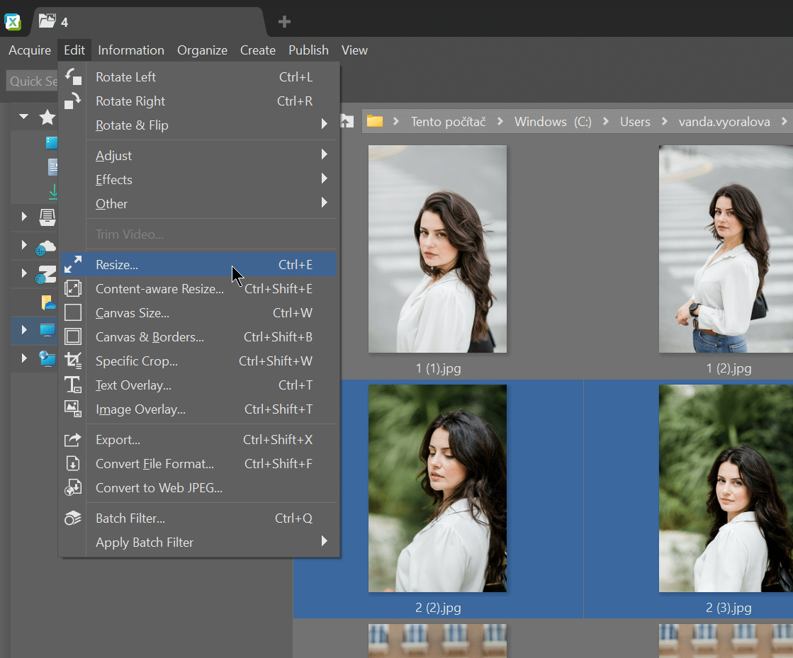 Resize Images, resize