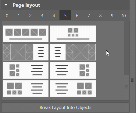 create photo book, page layout