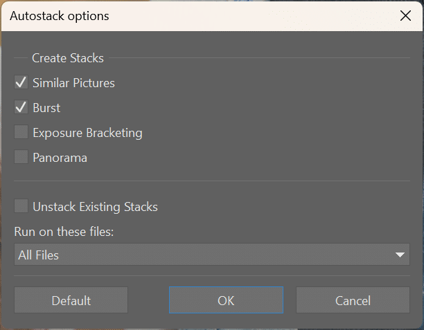 AI Close-ups and Autostacking, autostack_options