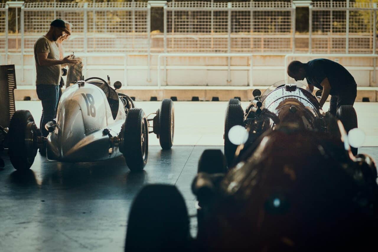 car, Mechanics at work.