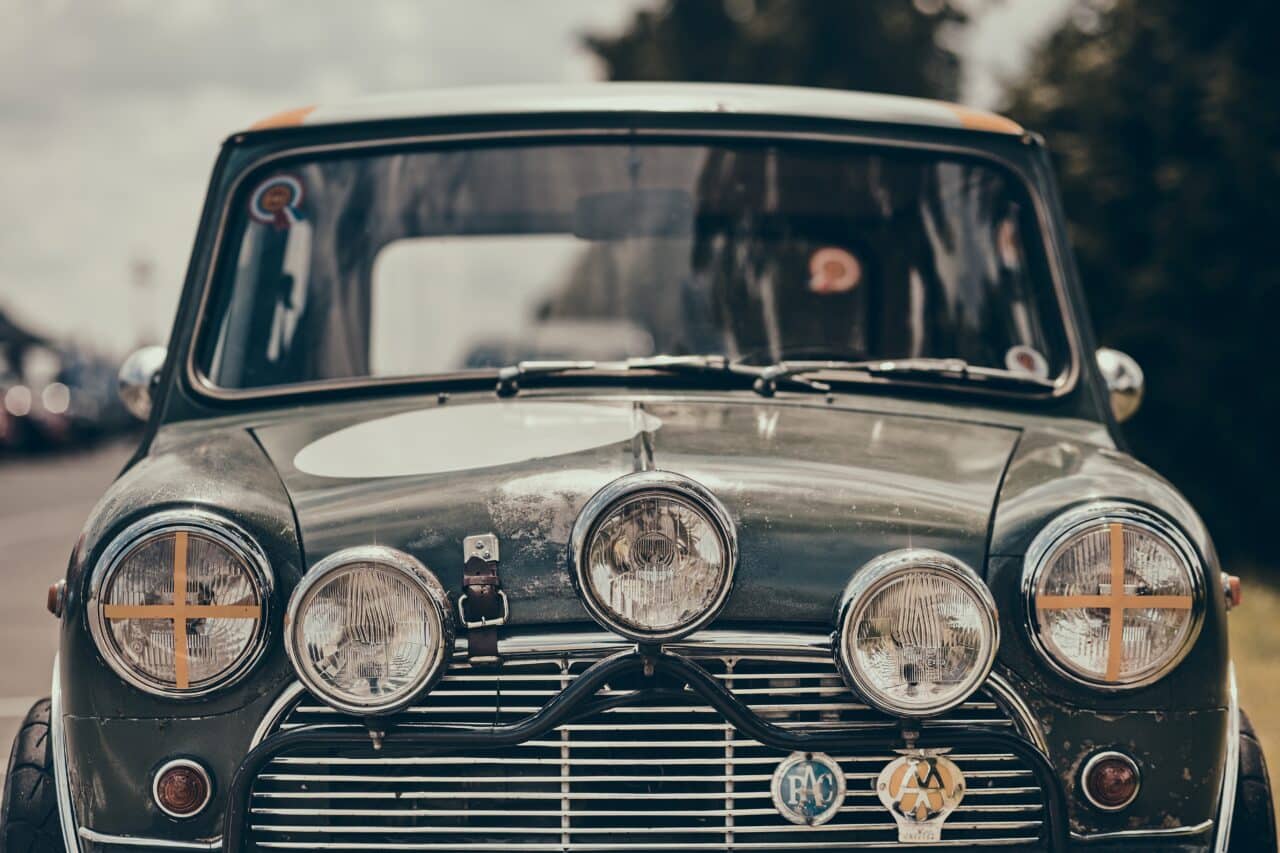 car, View from the front.