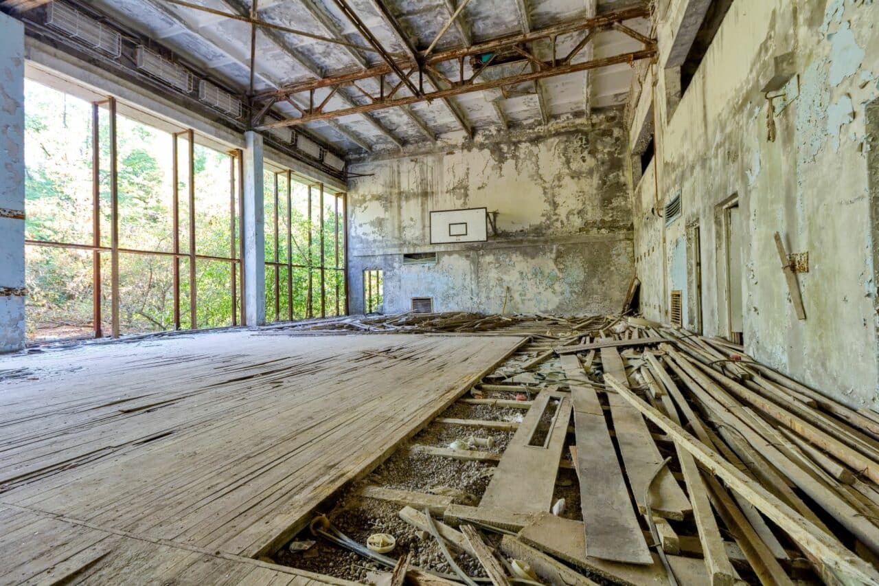 Chornobyl, Pripyat, sports hall