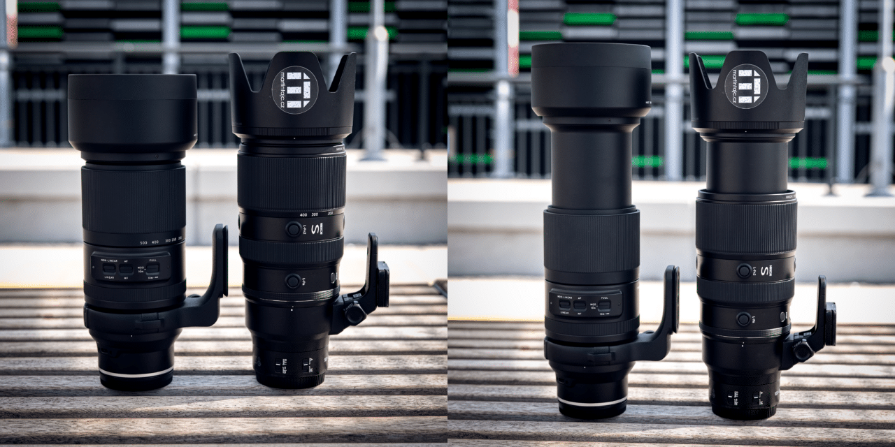 Tamron 150-500mm F5-6.7 Di III VC VXD, Size comparison