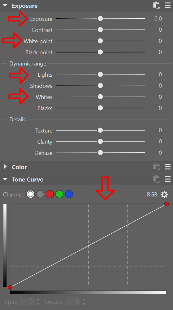 Sports Photography, Hockey Photography, lightness editing, tone curve