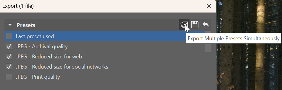 Mastering Exports, simultaneous