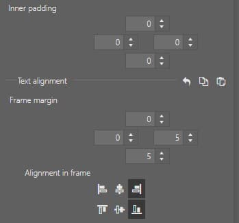 Video Editing, text params