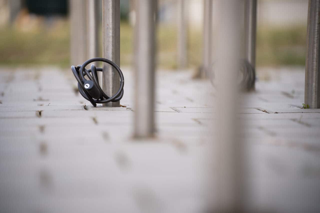 Composition in Practice – lock on the bike rack