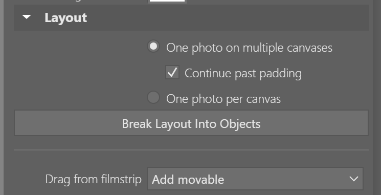 Custom Multi-Canvas Prints: layout