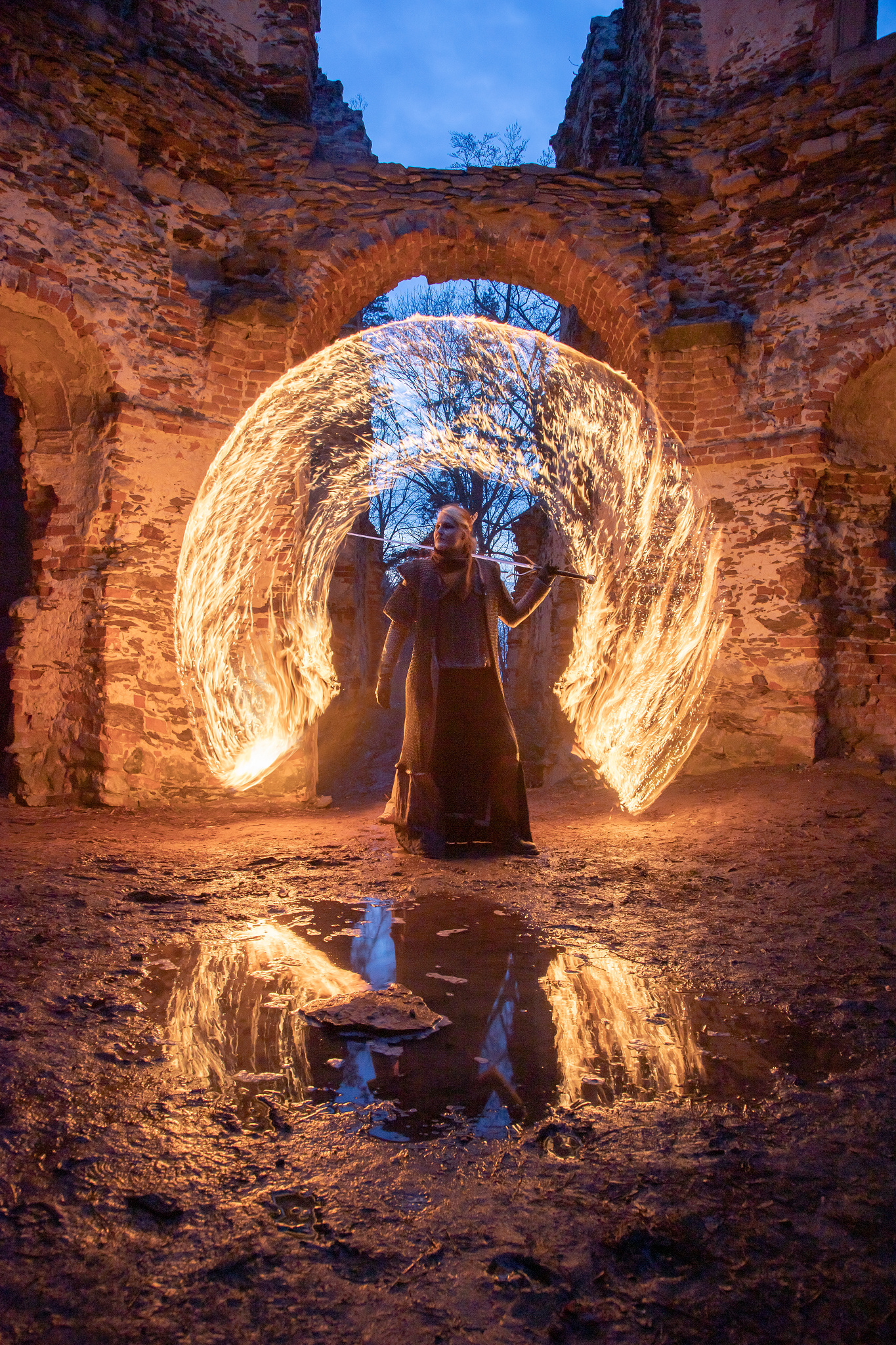 Pre Programed Images Portraits Painted with Light: photo with fire