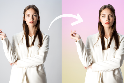 Fast Two-Tone Backgrounds in Zoner Studio 